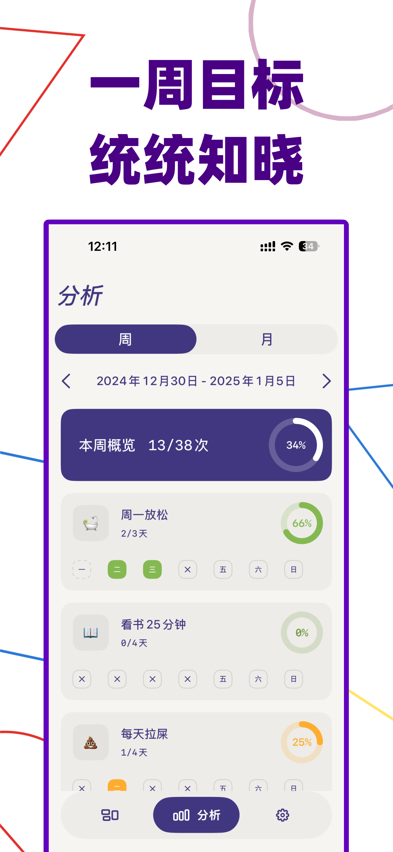 GoalHabit 日历视图